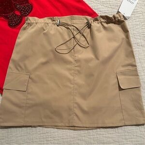 Nylon Cargo Skort